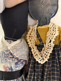 Vintage Handmade Christmas Wall Decor: Patchwork Stocking, Patchwork Quilt, and Fabric Bunny & Cat Dolls - thumbnail 6 of 8