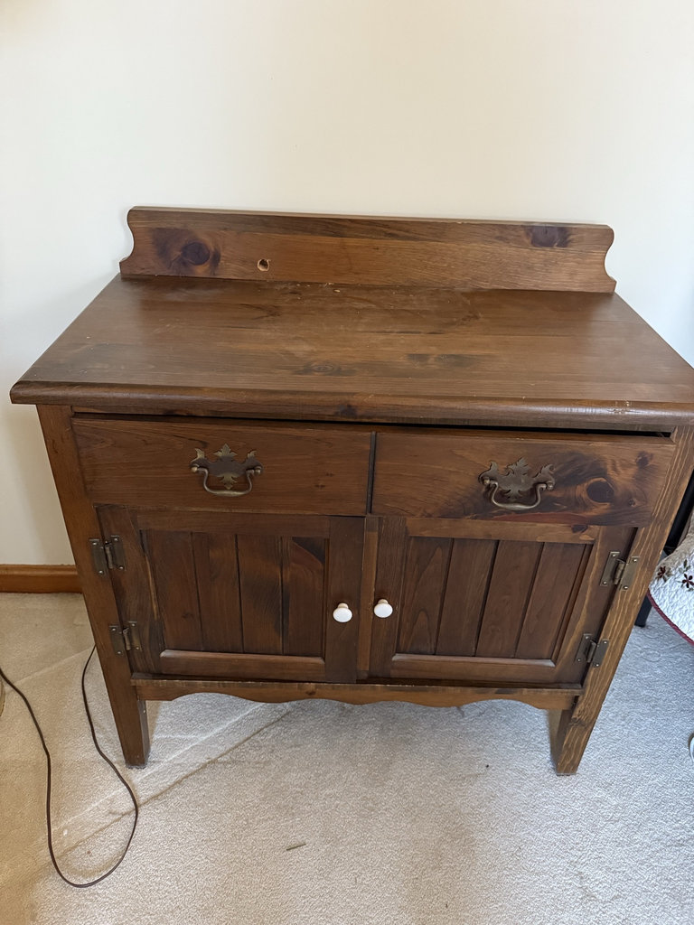Vintage dry sink cabinet - image 1 of 6
