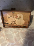 Wooden goose-themed tray - thumbnail 1 of 3
