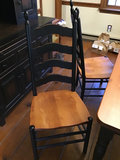 Dining Table with Ladder-Back Chairs - thumbnail 3 of 5