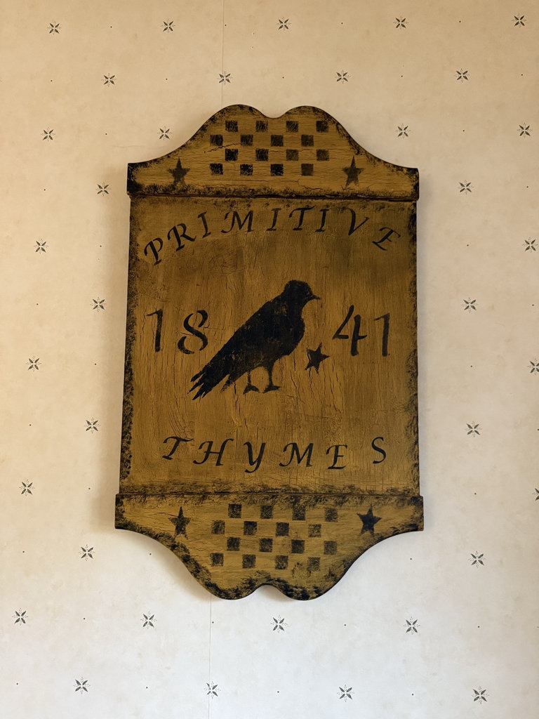 Primitive Thymes Raven Plaque, 1841 - image 1 of 7