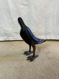 Three wooden bird sculptures: two ducks and a raven - thumbnail 9 of 11