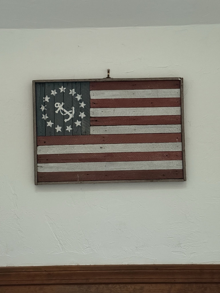 Wooden American Flag wall art - image 1 of 4