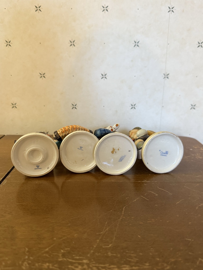 Goebel Hummel four-piece porcelain figurine set - image 10 of 12
