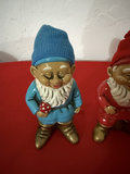 Set of three vintage gnome figurines - thumbnail 2 of 8