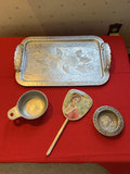 Assorted vintage metal vanity and collectible items - thumbnail 1 of 8