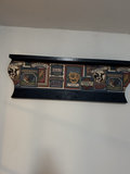 Wooden Santa figure and vintage-style coat rack wall decor - thumbnail 2 of 4