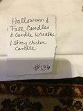 Halloween and Fall Wreaths with Candles and Decorative Gourds - thumbnail 2 of 3