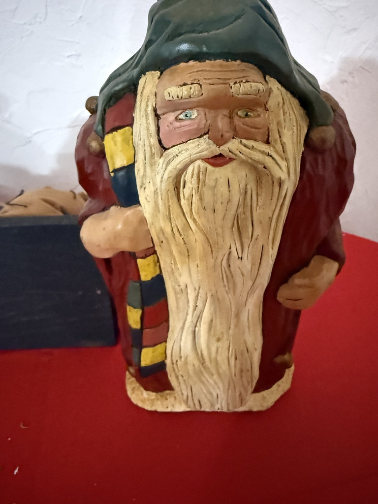 Handmade Santa Figurines and Christmas Display Set - image 7 of 10