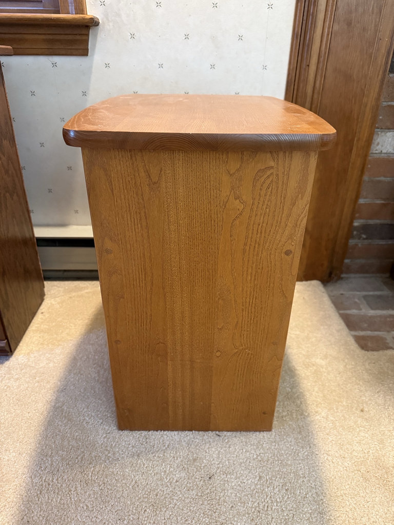 Small wooden table with three shelves - image 3 of 8