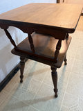 Wooden two-tier end table - thumbnail 3 of 5