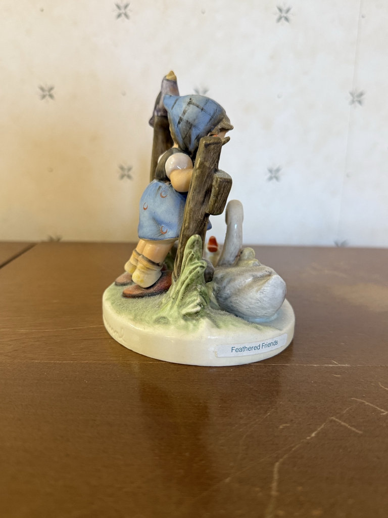 Goebel Hummel Figurine Set: Goose Girl, Chick Girl, Feeding Time, Feathered Friends - image 9 of 13