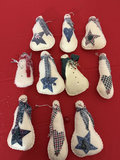 Vintage Fabric Snowman Christmas Ornaments - thumbnail 6 of 6