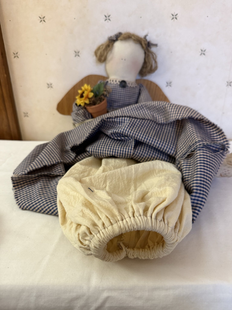 Handmade Hanging Angel Doll with Sunflower - image 4 of 7