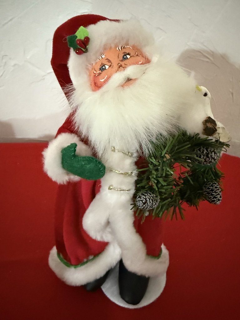 Christmas angel and Santa figurines with framed holiday artwork - image 6 of 8