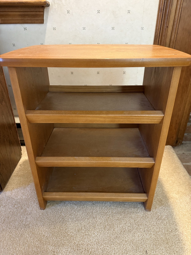 Small wooden table with three shelves - image 6 of 8