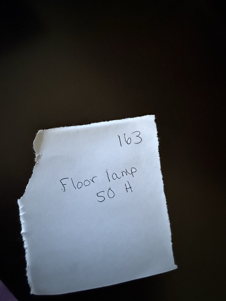 Brass floor lamp with white pleated shade - image 5 of 6
