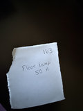 Brass floor lamp with white pleated shade - thumbnail 5 of 6