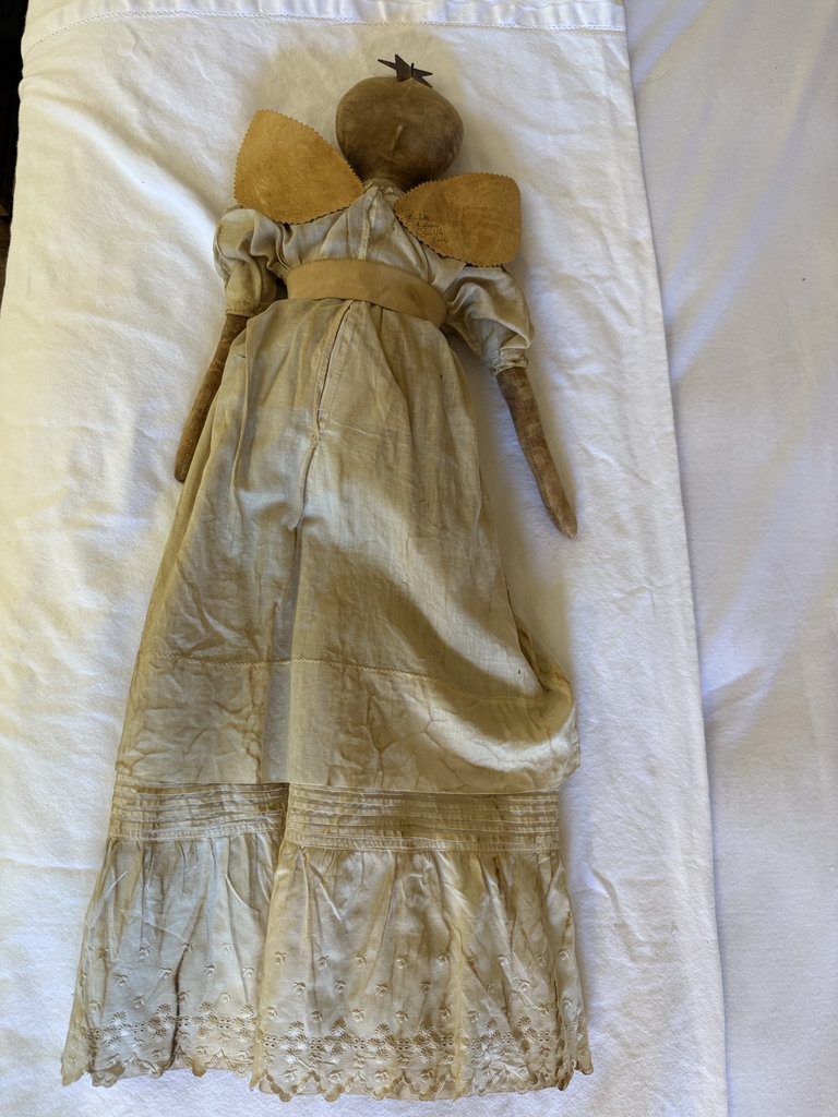Vintage Handmade Angel Doll with Sheet Music Wings - image 4 of 8