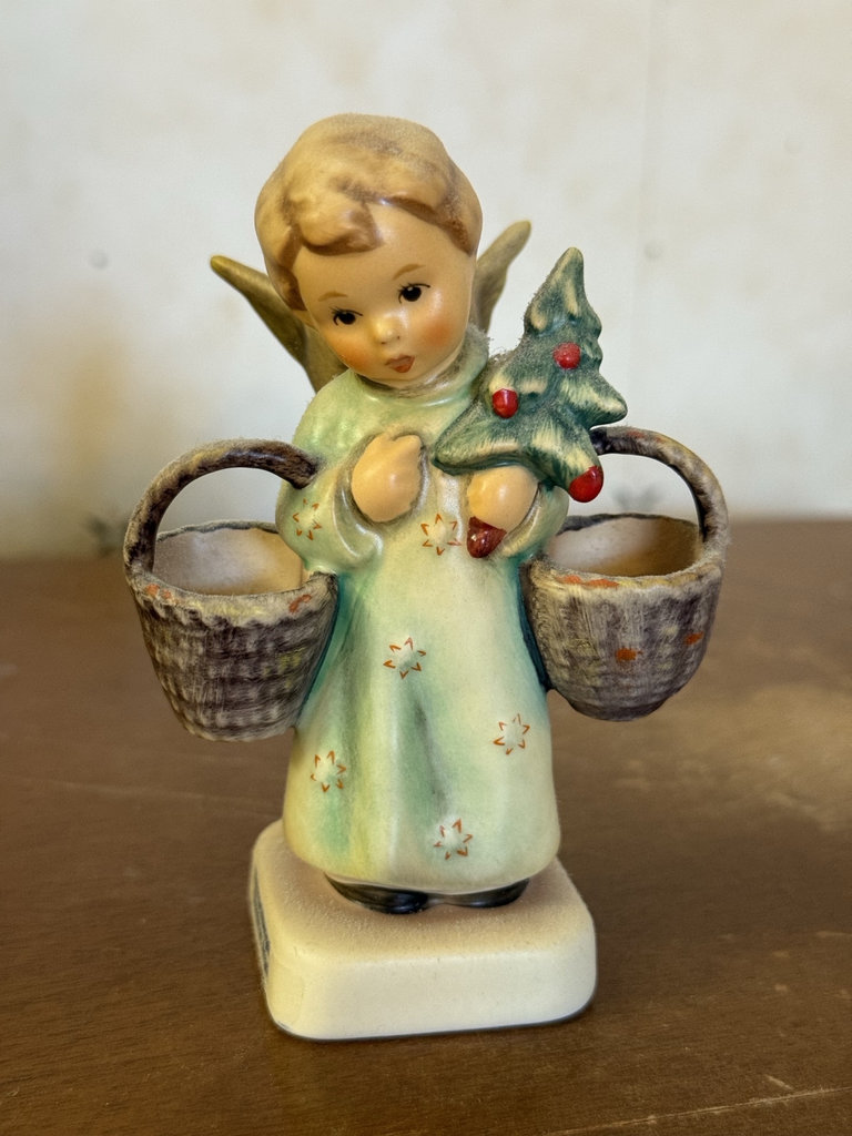 Set of three Goebel Hummel figurines: Apple Tree Boy, Little Hiker, Christmas Angel - image 7 of 11