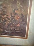 Framed artwork with handwritten note and labeled tag - thumbnail 3 of 6
