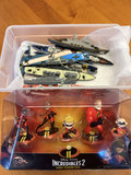 Vintage die-cast ships and Incredibles 2 figure pack - thumbnail 1 of 4