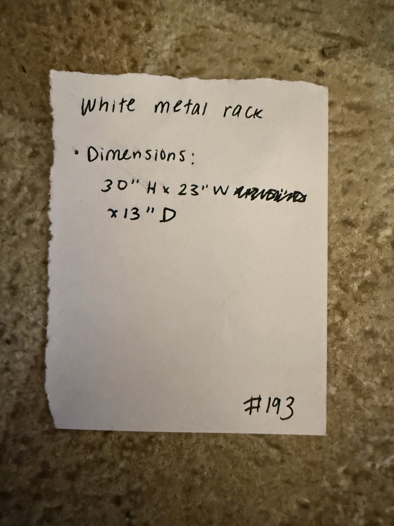 White metal 3-shelf wire rack - image 4 of 5