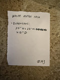 White metal 3-shelf wire rack - thumbnail 4 of 5