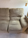 La-Z-Boy motion upholstery sofa with shelf and accessories - thumbnail 3 of 8