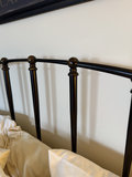 Metal bed frame with quilted floral quilt and bedside tables - thumbnail 4 of 6