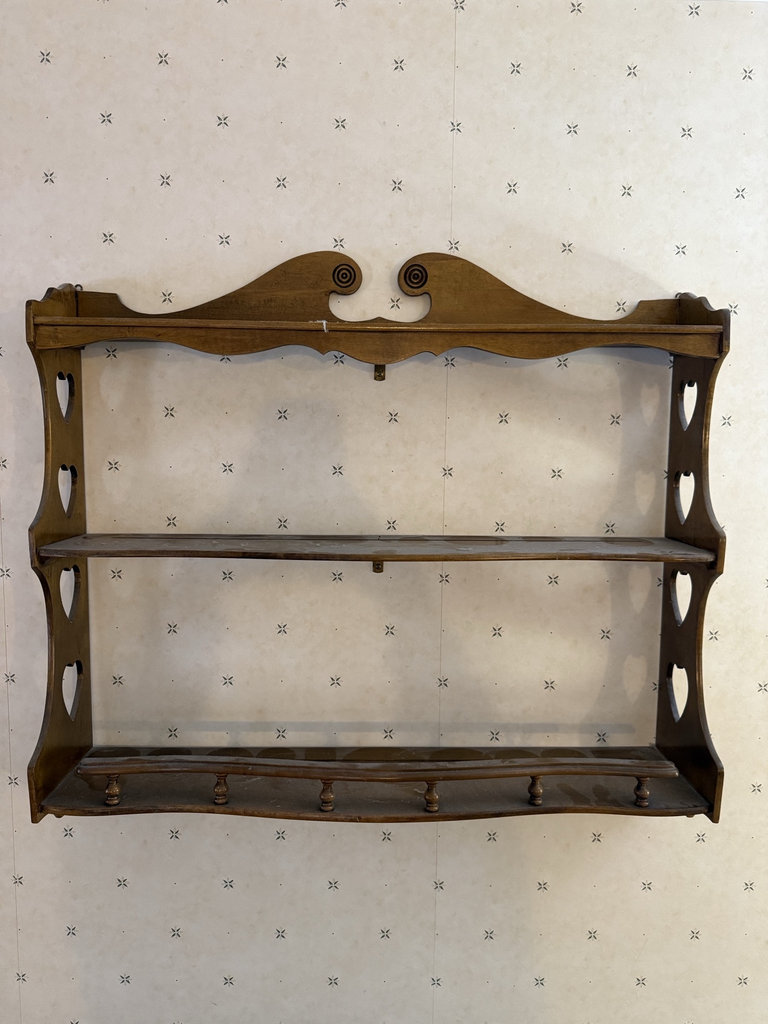 Hanging Wooden Heart Wall Shelf - image 4 of 7