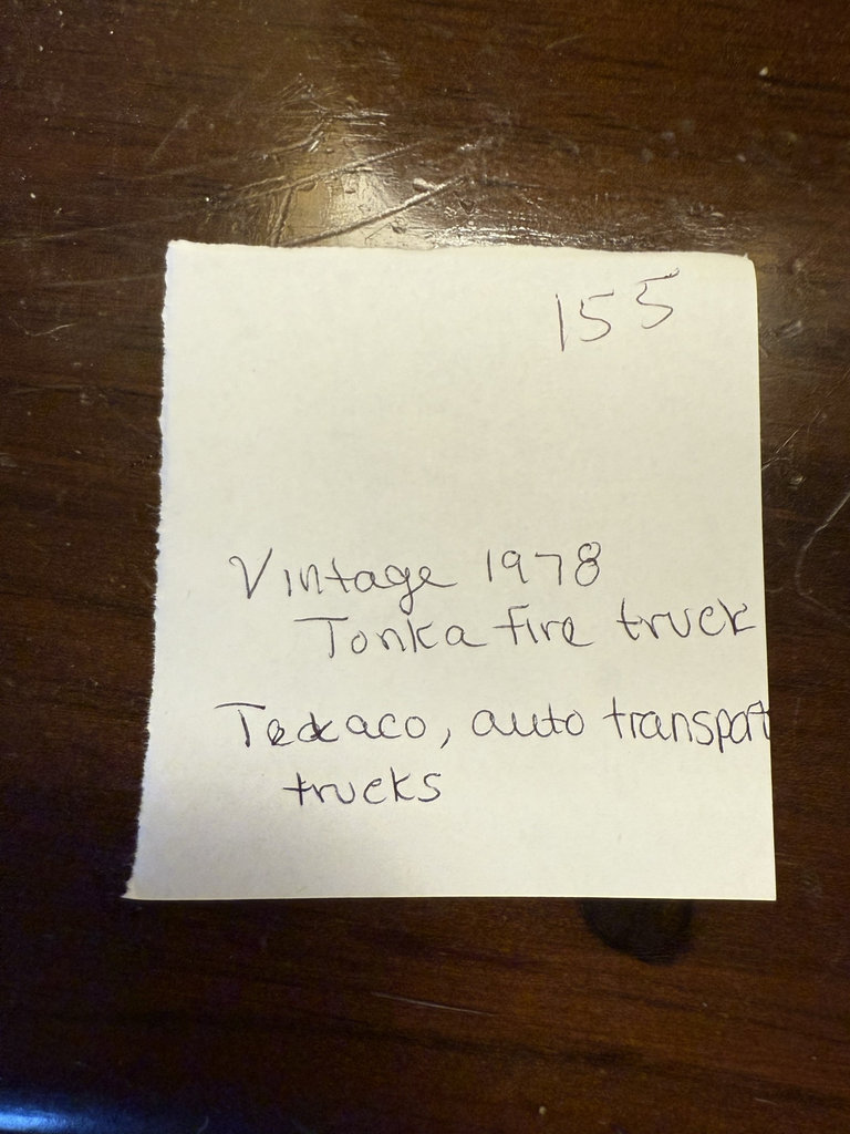 Vintage Tonka Fire Truck and Texaco Auto Transport Trucks - image 1 of 2