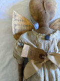 Vintage Handmade Angel Doll with Sheet Music Wings - thumbnail 6 of 8
