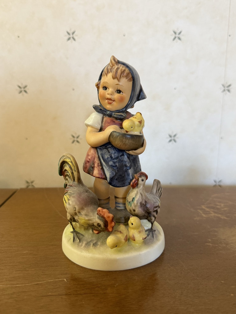 Goebel Hummel Figurine Set: Goose Girl, Chick Girl, Feeding Time, Feathered Friends - image 2 of 13