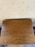 Oak wood side table with drawer and lower shelf - thumbnail 5 of 7