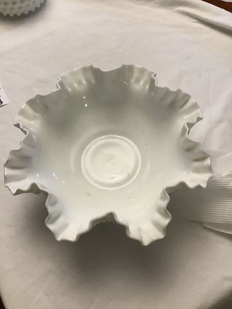 Vintage Fenton Large Hobnail Glass Bowl - image 1 of 3