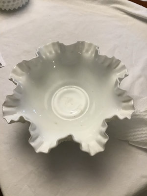 Vintage Fenton Large Hobnail Glass Bowl - Image 1 of 3