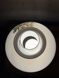 Vintage Hurricane Lamp with Pink Rose Motif - thumbnail 6 of 8