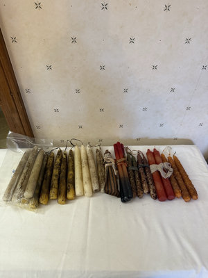 Vintage taper candle assortment - Image 1 of 5