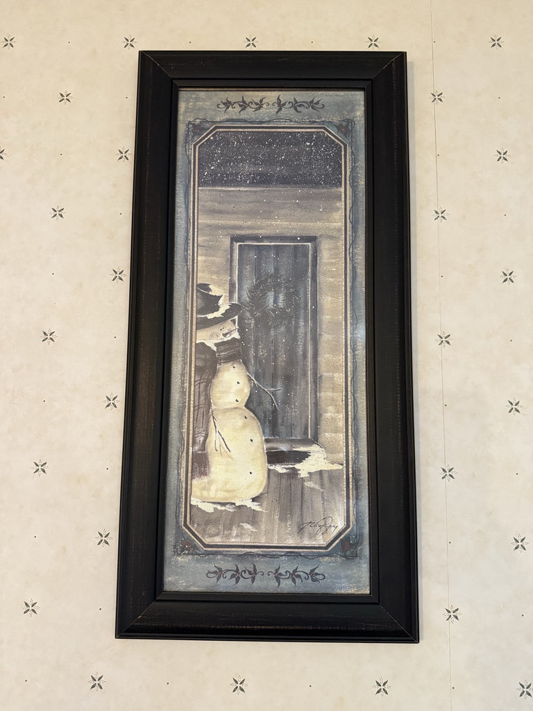Framed Snowman Wall Art - image 1 of 5