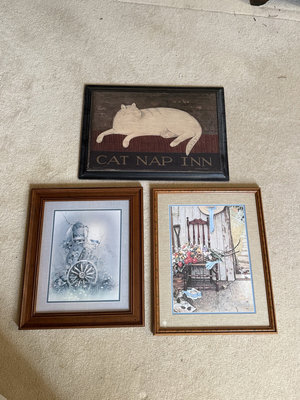 Set of four framed wall art prints - Image 1 of 6