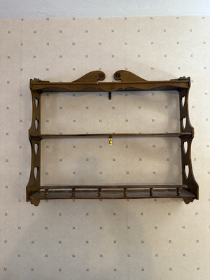 Hanging Wooden Heart Wall Shelf - Image 1 of 7