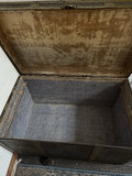 Antique steamer trunk with brass hardware - thumbnail 3 of 5