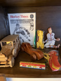 Assorted vintage toys and hockey memorabilia - thumbnail 1 of 11