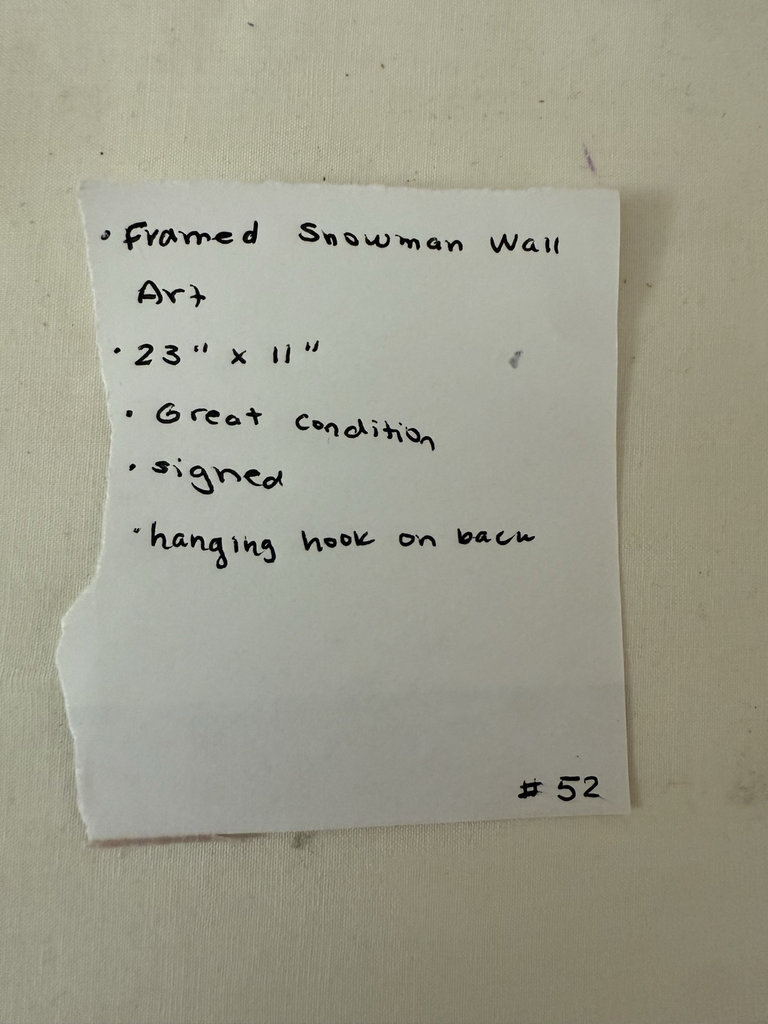 Framed Snowman Wall Art - image 4 of 5