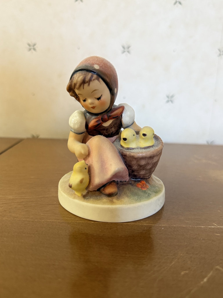 Goebel Hummel Figurine Set: Goose Girl, Chick Girl, Feeding Time, Feathered Friends - image 6 of 13