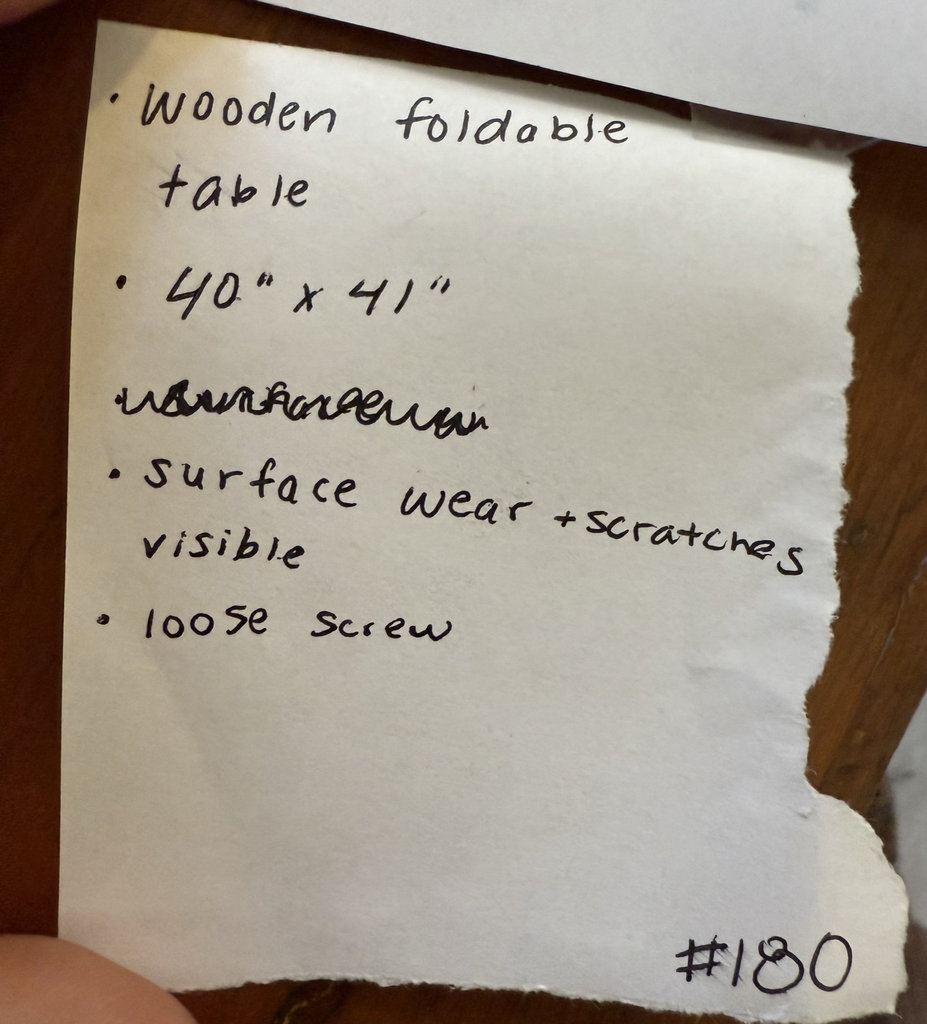 Wooden foldable table - image 6 of 7