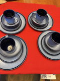 Sango Now Blue dinnerware set for four - thumbnail 1 of 6