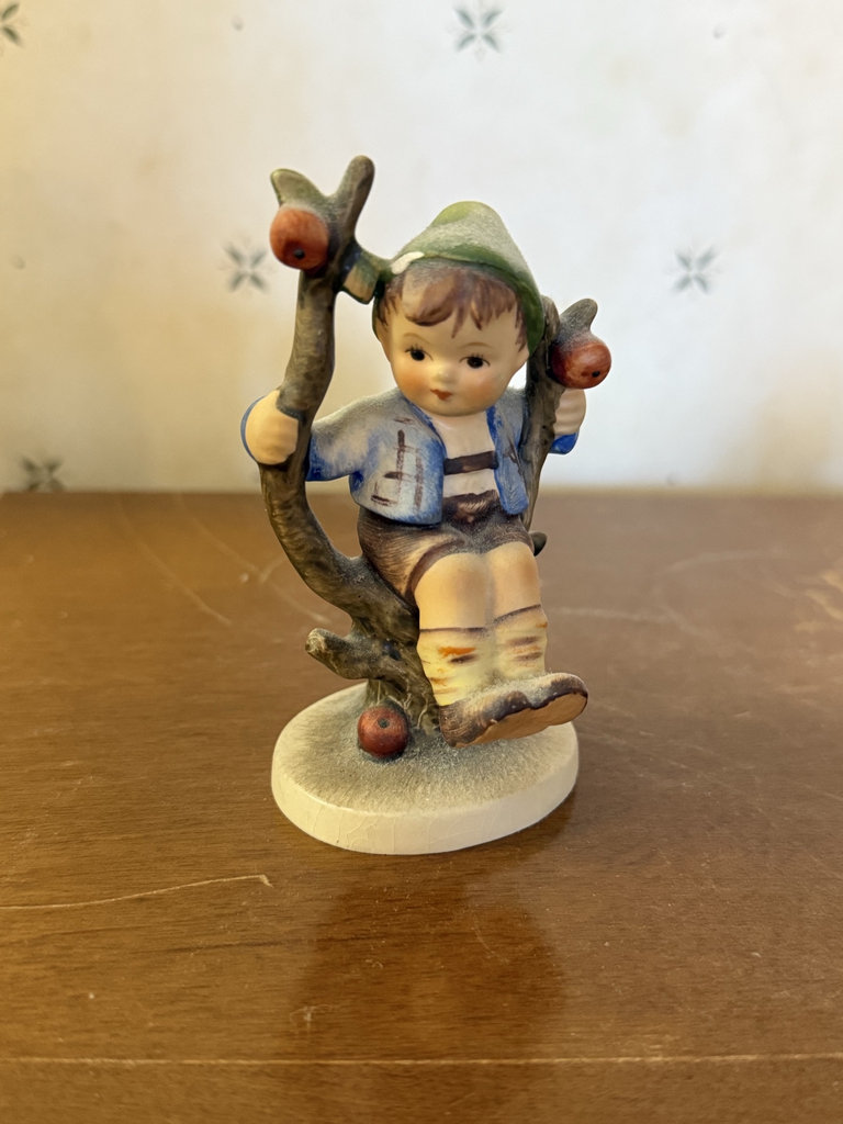 Set of three Goebel Hummel figurines: Apple Tree Boy, Little Hiker, Christmas Angel - image 2 of 11
