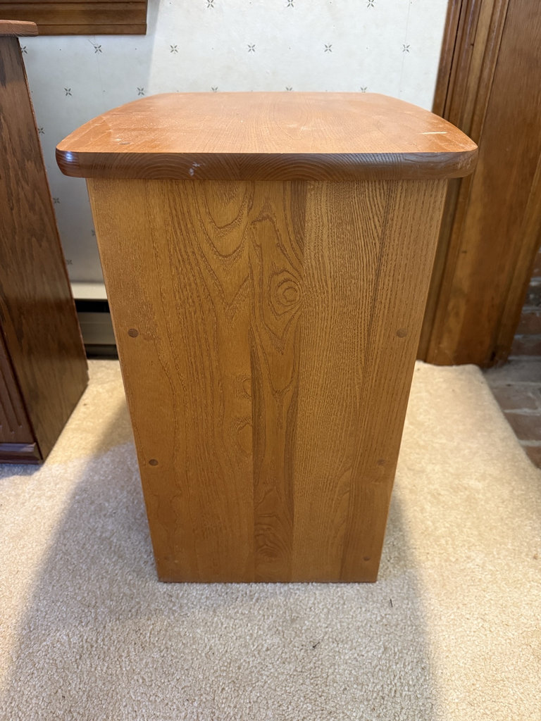 Small wooden table with three shelves - image 5 of 8